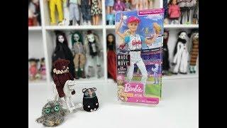 РАСПАКОВКА кукла БАРБИ Двигайся как я БЕЙСБОЛИСТКА / ОБЗОР Barbie Made to Move Baseball Player