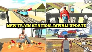 Indian Bike Driving 3D New Train Station in Diwali Update | New Character+GTA 5 Mode|Harsh in Game