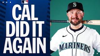 Catcher LEADING THE LEAGUE in homers! Cal Raleigh launches his 31st dinger of the season!