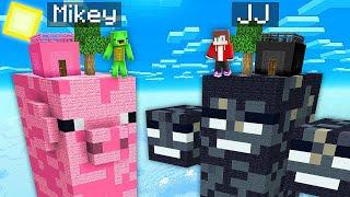 JJ PIGGY PIG vs Mikey WITHER BOSS CHUNK Battle - in Minecraft Challenge (Maizen)