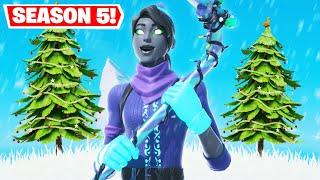 NEW SNOWBELL SKIN! WINNING in SOLOS! (Fortnite Season 5)