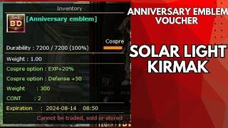 Anniversary emblem kırma, Solar light ne işe yarar #knightonline