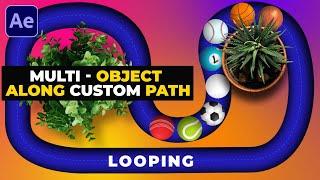 Object Along with Custom Path in After Effects Tutorial 2022