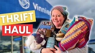 Thrifting / Op shopping for Crochet Gems: Discovering Handmade Crochet Items!