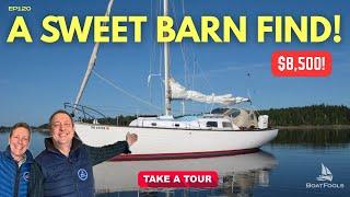 $8,500 Barn Find! Classic Pearson Wanderer 30 Sailboat. Solid Diesel, Sweet Upgrades! TOUR