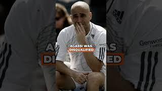 When Andre Agassi was defaulted from tournament for cursing! 