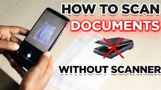 HOW TO SCAN DOCUMENTS WITHOUT SCANNER || Android App || Anis Tarek