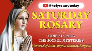 SATURDAY HOLY ROSARY ️ JUNE 21, 2025 ️ JOYFUL MYSTERIES OF THE ROSARY [VIRTUAL] #holyrosarytoday