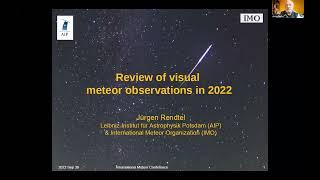 Review of visual meteor observations 2022