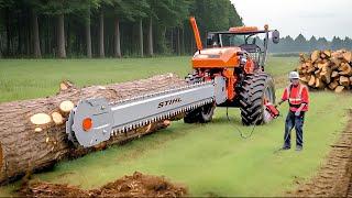 Extreme Dangerous Fastest Big Chainsaw Cutting Tree Machines | Monster Stump Removal Excavator #54