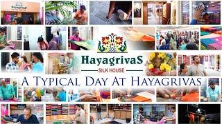 A Day at Hayagrivas Silk House  Our Daily Routine #sareelove #sareestories