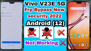 VIVO V23 5G Android 12 FRP Bypass Solution New Security 2022 | All VIVO Android 12 FRP Remove