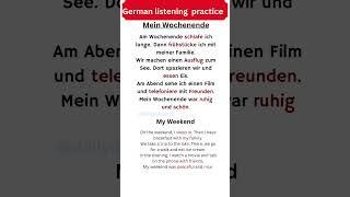 Simple A1 German listening practice