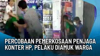 PERCOBAAN PEMERKOSAAN PENJAGA KONTER HP, PELAKU DIAMUK WARGA