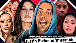 JUSTIN BIEBER MISERABLE LIVING with HAILEY, DOJA CAT VIOLATED by FAN, STEPHANIE SOO STALKED by DIDDY