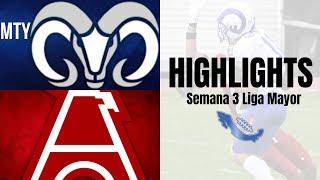 HIGHLIGHTS | Borregos Tec Monterrey vs Águilas Blancas IPN | Semana 3 Liga Mayor ONEFA