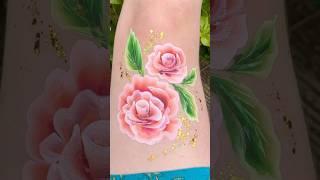 1920s knee painting  #facepainting #facepaint #flowers #artist #painting