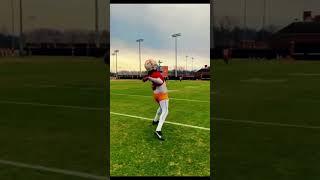 How far can joe Milton throw a orange #win #football#cool #subscribe #blowup
