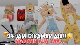 24 JAM DI KAMAR AJA!!  Aku dan Marsya Ngapain Aja Yaa...  | ROBLOX BROOKHAVEN INDONESIA  |