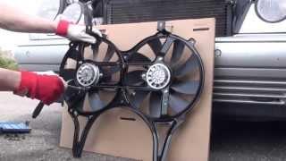 Замена вентиляторов на радиаторе Mercedes W210 replacement radiator fan