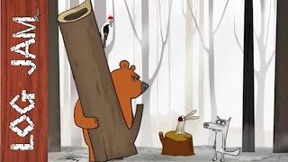 The Woodpecker - funny cartoons || Log Jam series