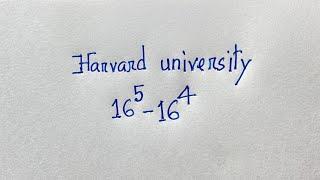 Harvard University Entrance Exams interviews maths tricks | Exponential Expression |