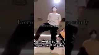 everyone doing yoga calmly and there is hobi # jhope # bts