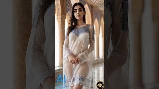 4K AI Art Lookbook Video of Persian AI Girl ｜ Iranian Girl in Delicate Sheer Gauze Dress