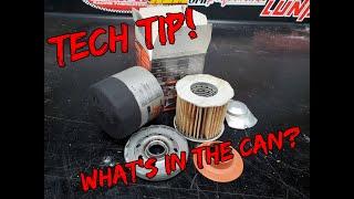 The Midnight Mechanic Tech Tip - What's in the Can - look inside of an oil filter!