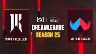 Dota2 - Shopify Rebellion vs Wildcard Gaming - DreamLeague Season 25 - NA - Closed Qualifier