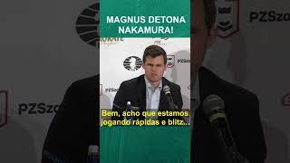 Magnus Carlsen ESCULACHA Nakamura. #shorts #xadrez