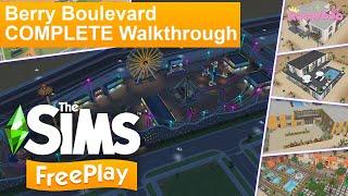 The Sims Freeplay Sim Springs Berry Boulevard COMPLETE WALKTHROUGH