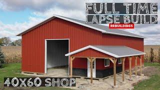 Building a Large Garage FULL TIME LAPSE: Never before seen footage!!