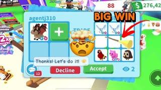 BIG WIN I Traded My Bat Dragon, Mega Pink Cat, Flying Broomstick + Trading Advice! Adopt me trading