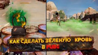 Как сделать зеленую кровь в PUBG: BATTLEGROUNDS