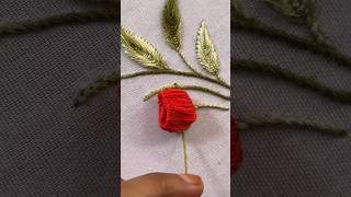 Very pretty flower embroidery design|#embroiderydesign |#embroiderypatterns |#kadhai |#shorts