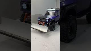 Rc crawler redcat 1/10 gen8 v2 scout ii purple... EDITION COOL RC...      Snow plow... show time (5)