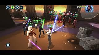 SWGOH - JKL vs Amidala, Sector 5 boss, Conquest March 2024