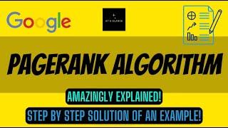 PageRank Algorithm | Solved Example | Link Analysis | Big Data Analytics Tutorial #bigdata