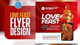 Love Feast Flyer Design Using Pixellab