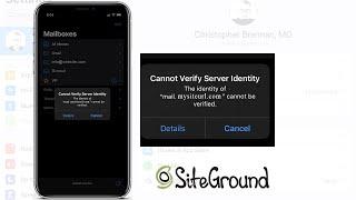 How to fix cannot verify server identity iphone