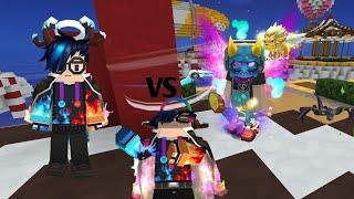 EVER BG VS Vip10 Player in blockman go bedwars || EVERBG