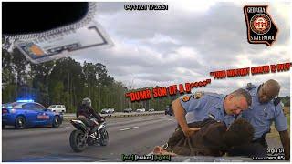U.S. Army Biker F***S w/ WRONG GSP Officer's & gets CRUSHED & BERATED | Did GSP go TOO FAR?