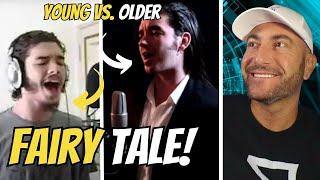 Dan Vasc - "Fairy Tale" (Shaman Cover) YOUNGER VS OLDER TRANSFORMATION | FIRST REACTION!