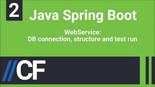 Java Spring Boot - Web Service 2: Configure DB connection, model entity, repository and JPA mapping