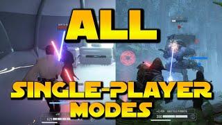 ALL SINGLE-PLAYER MODES - Star Wars Battlefront 2 (ALL Offline Content In The Game)