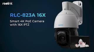 RLC-823A 16X | Smart 4K UHD PoE IP Camera with PTZ and Auto Tracking