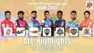 All Highlights from the Dhaka and Sylhet Venues of the Bangladesh Premier League 2025 /Match 1 to 12