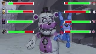 ФНАФ  АНИМАТРОНИКИ Драка  FNAF ANIMATRONICS CHRISTMAS HO HO