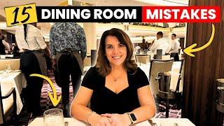 15 Cruise DINING ROOM MISTAKES To Avoid (We've Made Them ALL!)